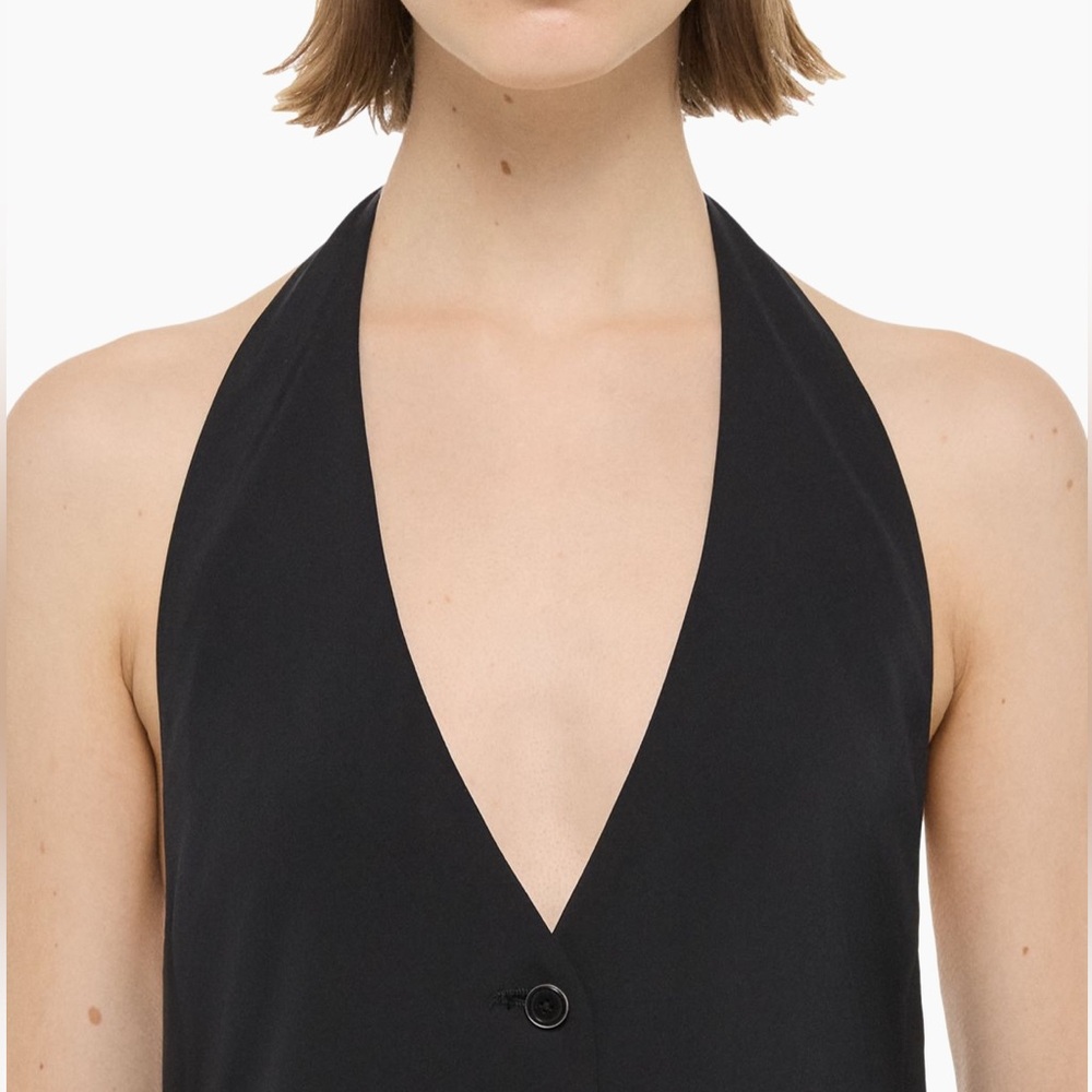 Helmut Lang Pleated High/Low Dress. New with tags - Picture 3 of 8